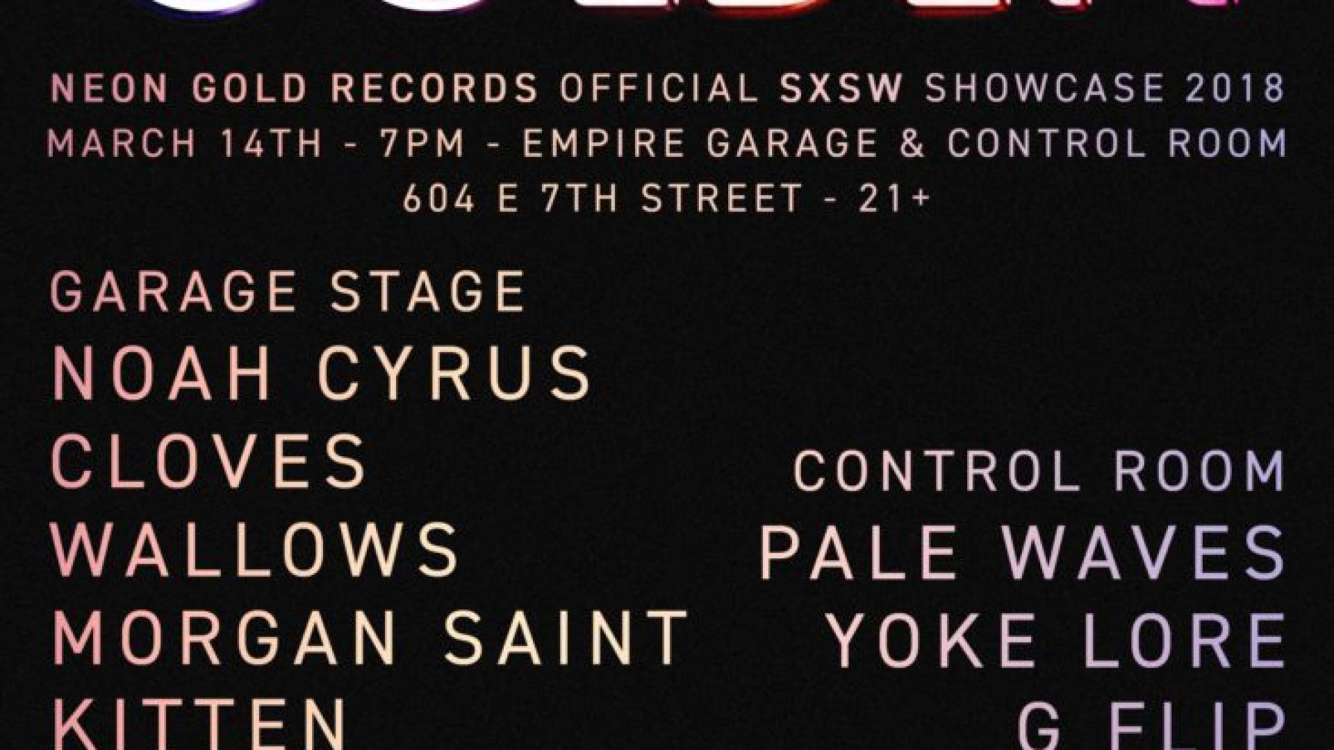 NGSXSW2018 Flyer